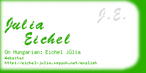 julia eichel business card